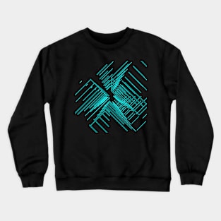 blue Galaxy space geometric Crewneck Sweatshirt